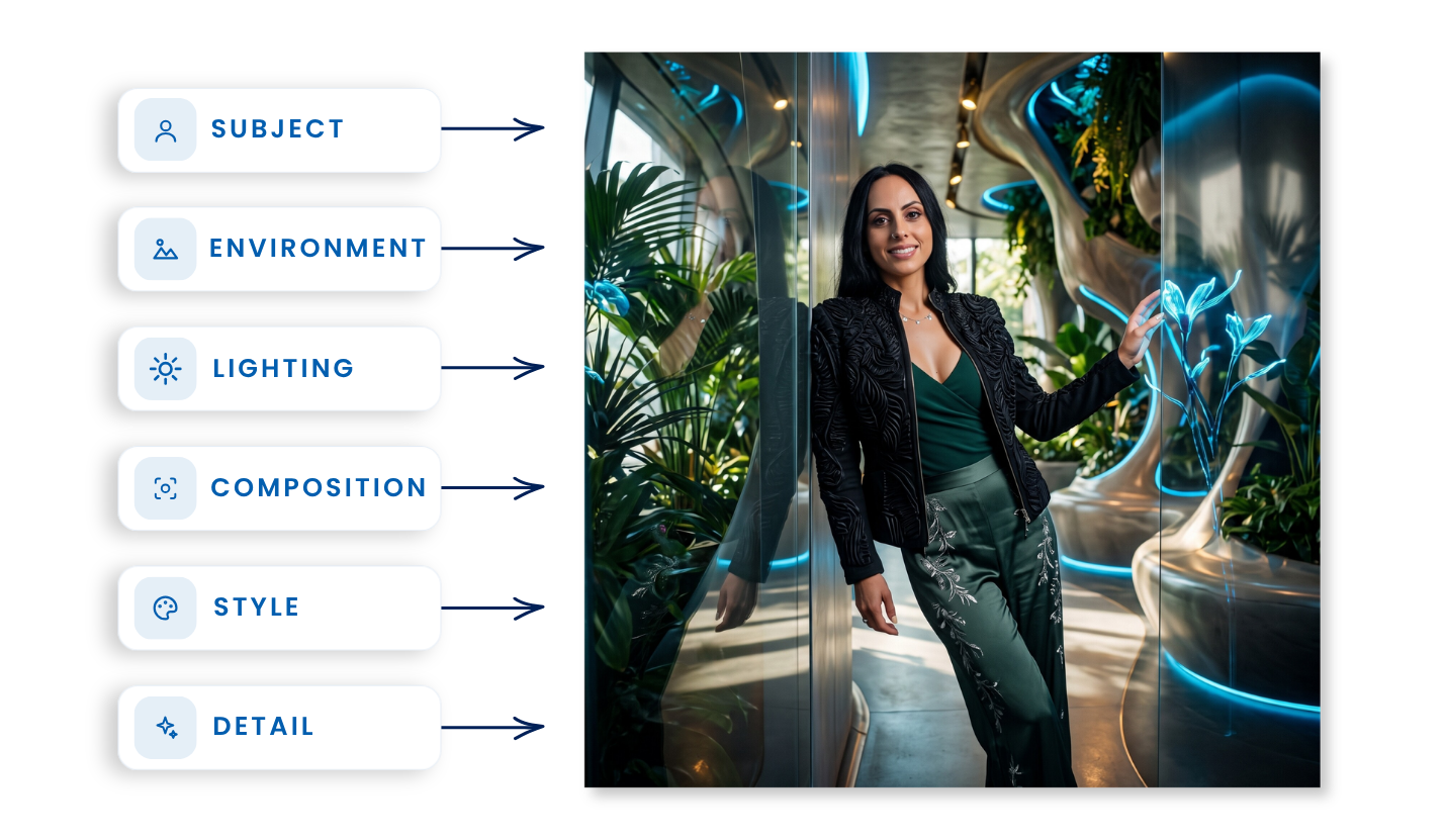 6 part structure of a good AI Prompt