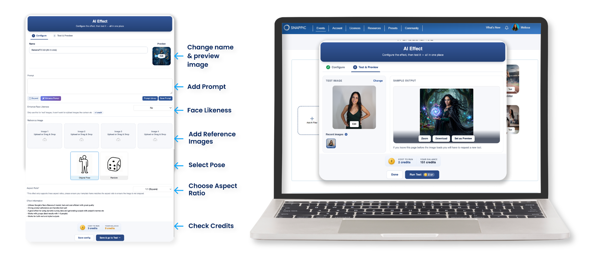 AI Effects Snappic Workspace