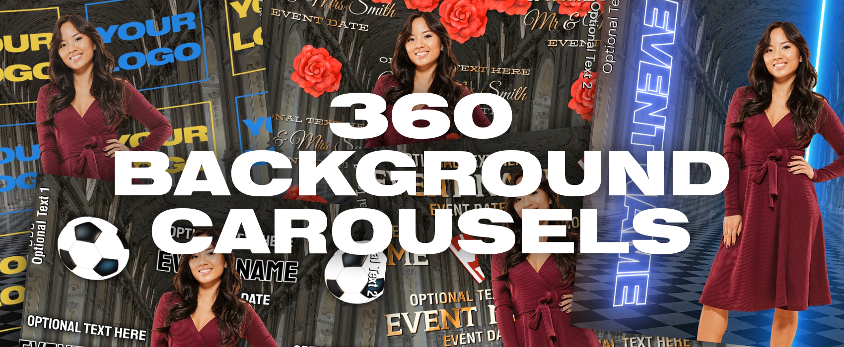 Professional photo booth design assets and templates